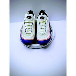 Nike Air Max 97 Mens Athletic Sneakers White/Blue/Red Size 10.5